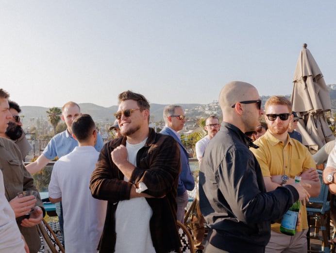 TRIBE members at an event